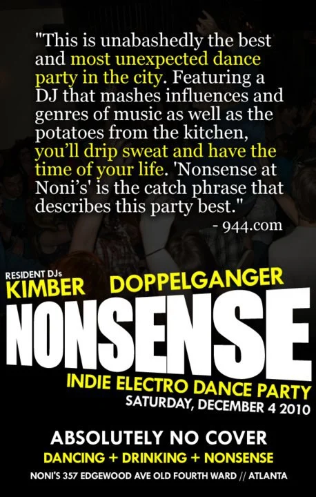Nonsense ATL Event Flyer