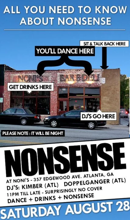 Nonsense ATL Event Flyer