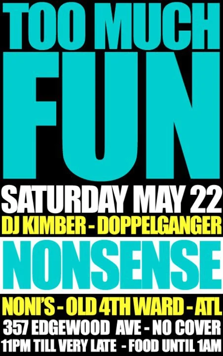 Nonsense ATL Event Flyer