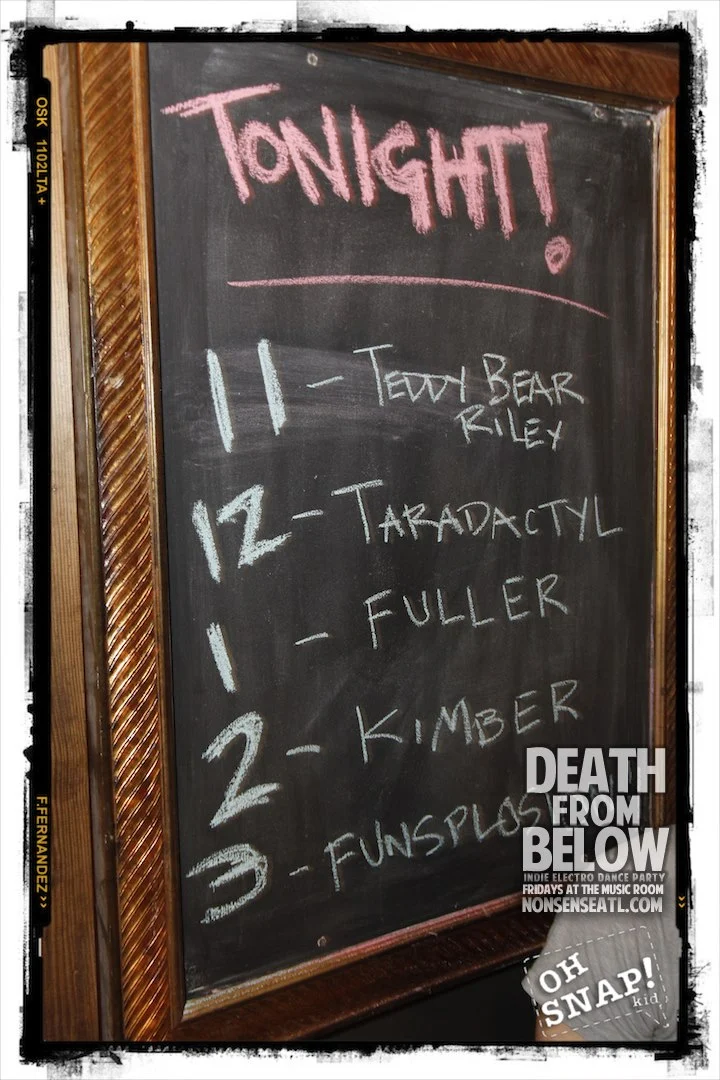 DEATH FROM BELOWIndie-Electro Dance PartyThe Music Room - Every Friday 11pm(Launch Party - October 5th 2012)