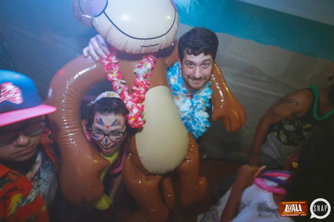 Nonsense EAV Luau, June 19. Come to our events, they're ridiculous. Photos by Oh Snap Kid.