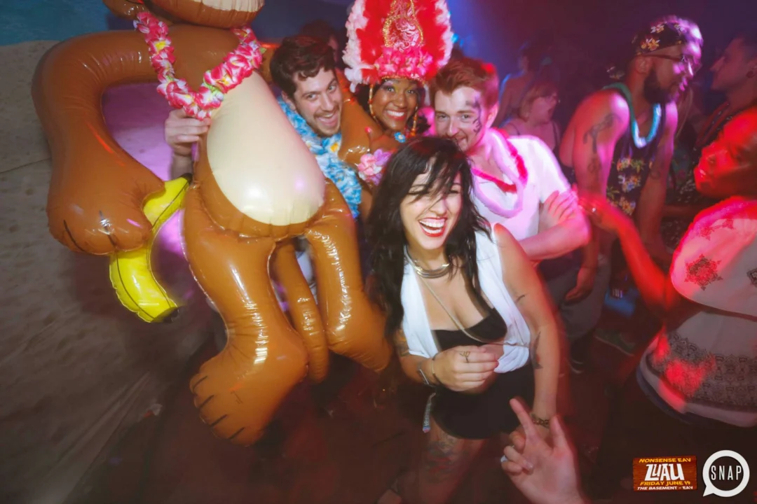 Nonsense EAV Luau, June 19. Come to our events, they're ridiculous. Photos by Oh Snap Kid.