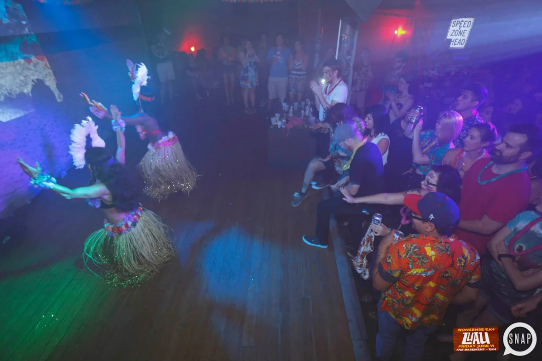 Nonsense EAV Luau, June 19. Come to our events, they're ridiculous. Photos by Oh Snap Kid.