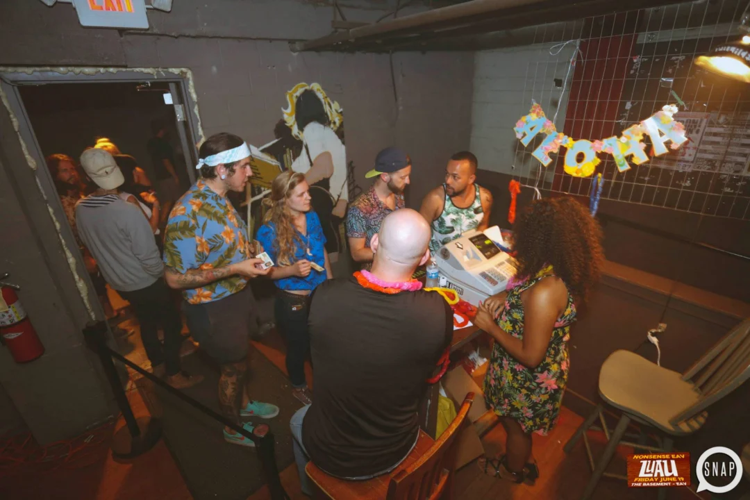 Nonsense EAV Luau, June 19. Come to our events, they're ridiculous. Photos by Oh Snap Kid.
