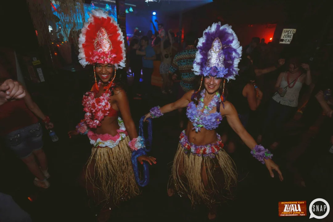 Nonsense EAV Luau, June 19. Come to our events, they're ridiculous. Photos by Oh Snap Kid.