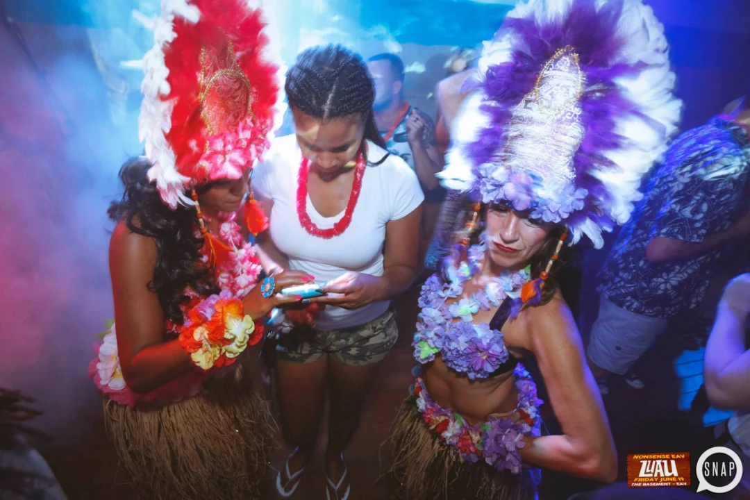 Nonsense EAV Luau, June 19. Come to our events, they're ridiculous. Photos by Oh Snap Kid.
