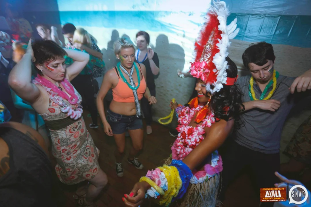 Nonsense EAV Luau, June 19. Come to our events, they're ridiculous. Photos by Oh Snap Kid.