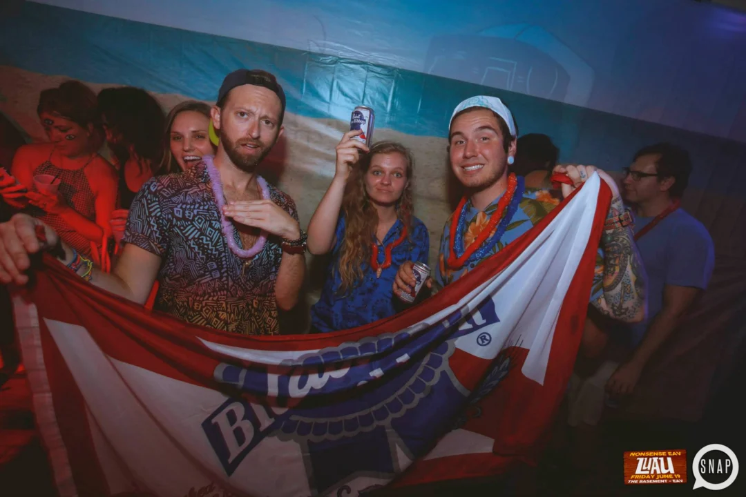 Nonsense EAV Luau, June 19. Come to our events, they're ridiculous. Photos by Oh Snap Kid.