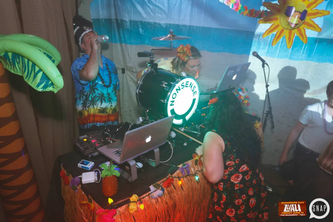 Nonsense EAV Luau, June 19. Come to our events, they're ridiculous. Photos by Oh Snap Kid.