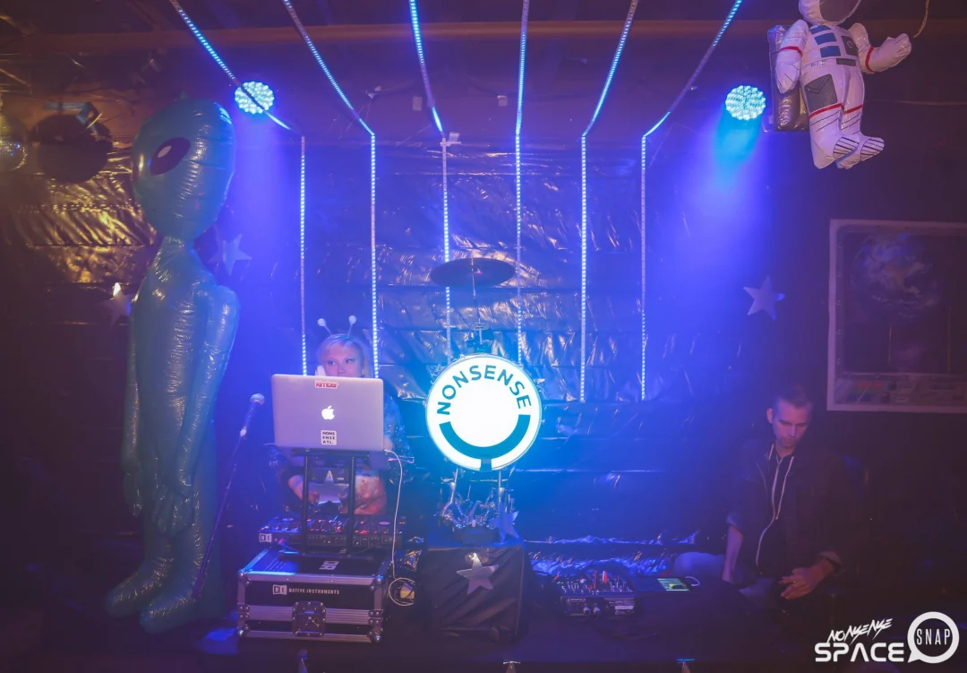 Nonsense EAV - SPACE! January 2016 - Indie/Alternative Dance Party at The Basement, East Atlanta Village. A new theme every month! Photo by Oh Snap Kid
