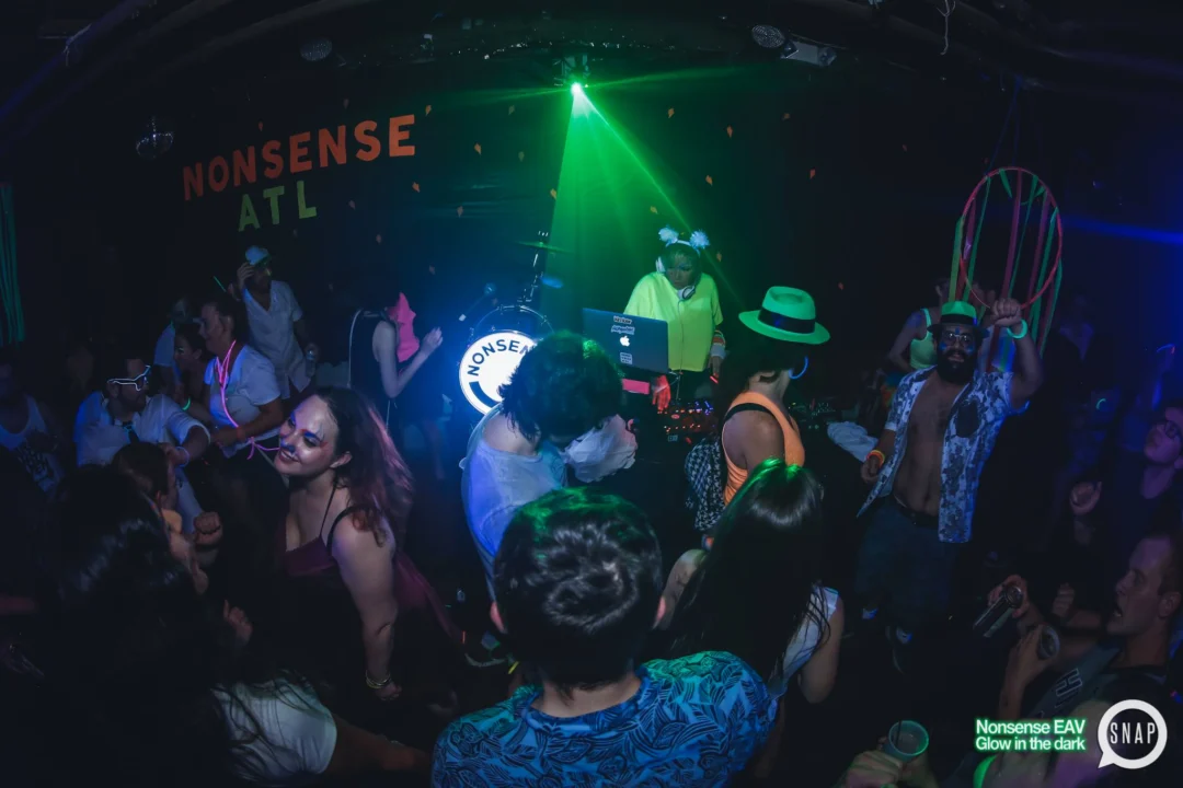 Nonsense EAV: Glow In The Dark! Atlanta's most ridiculous Indie/Alternative Dance Party! 3rd Friday of Every Month at The Basement in East Atlanta Village.