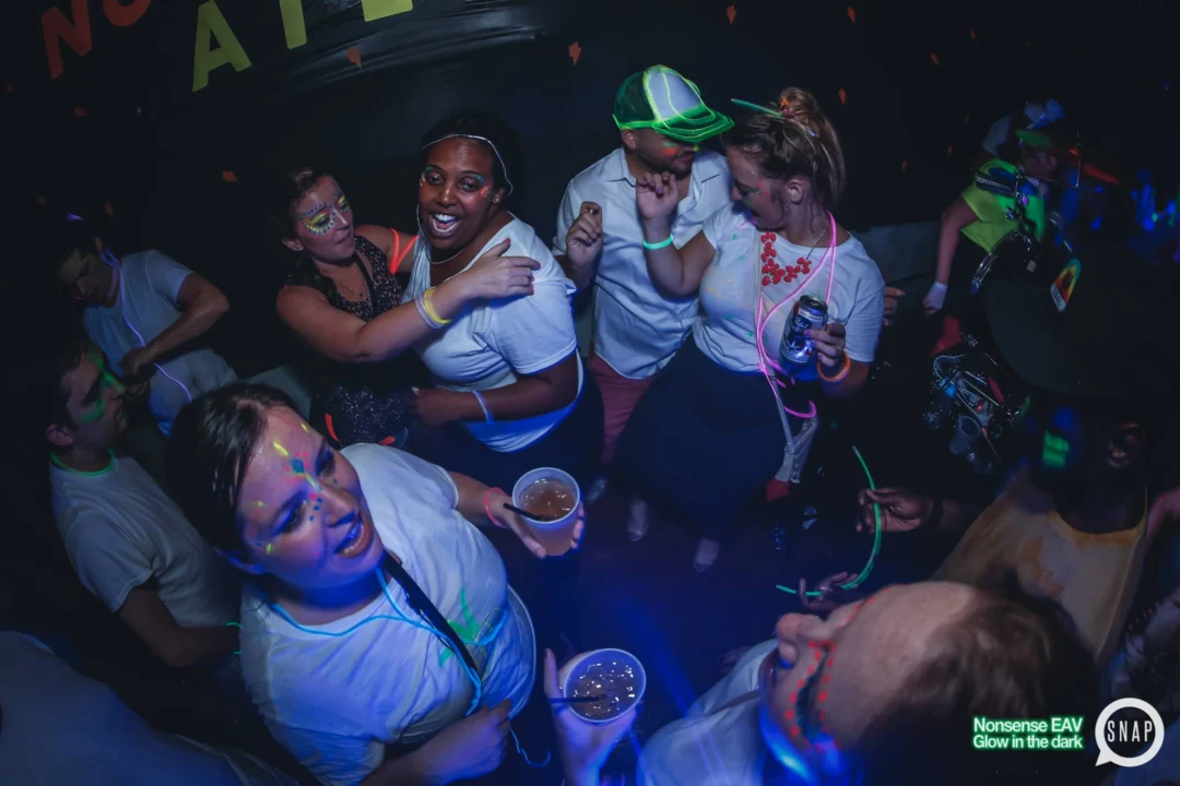 Nonsense EAV: Glow In The Dark! Atlanta's most ridiculous Indie/Alternative Dance Party! 3rd Friday of Every Month at The Basement in East Atlanta Village.