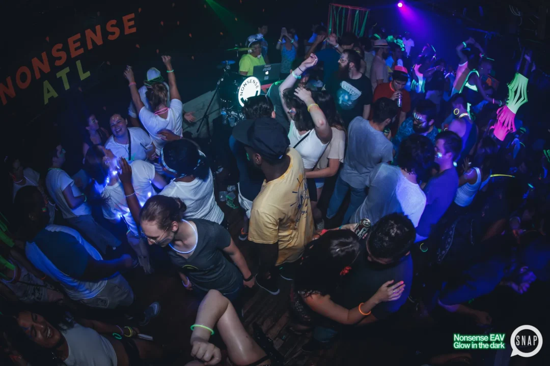 Nonsense EAV: Glow In The Dark! Atlanta's most ridiculous Indie/Alternative Dance Party! 3rd Friday of Every Month at The Basement in East Atlanta Village.