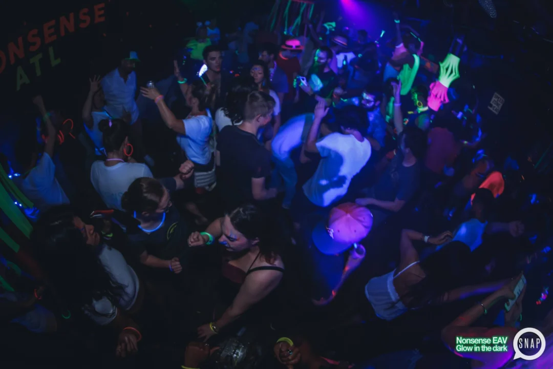 Nonsense EAV: Glow In The Dark! Atlanta's most ridiculous Indie/Alternative Dance Party! 3rd Friday of Every Month at The Basement in East Atlanta Village.