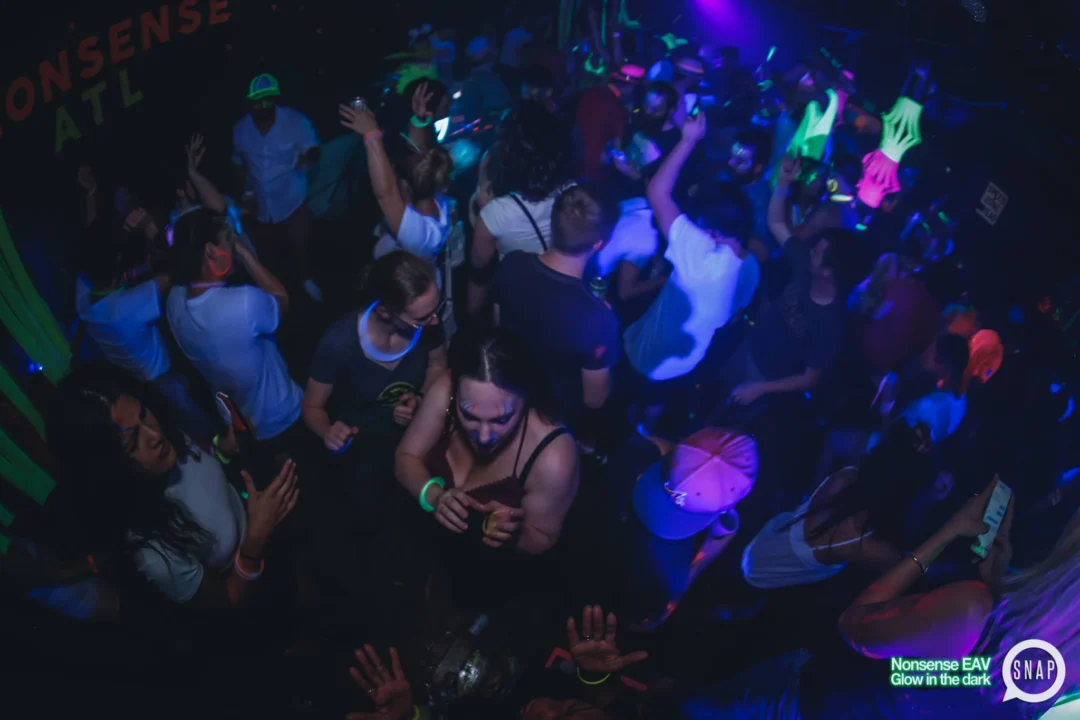 Nonsense EAV: Glow In The Dark! Atlanta's most ridiculous Indie/Alternative Dance Party! 3rd Friday of Every Month at The Basement in East Atlanta Village.