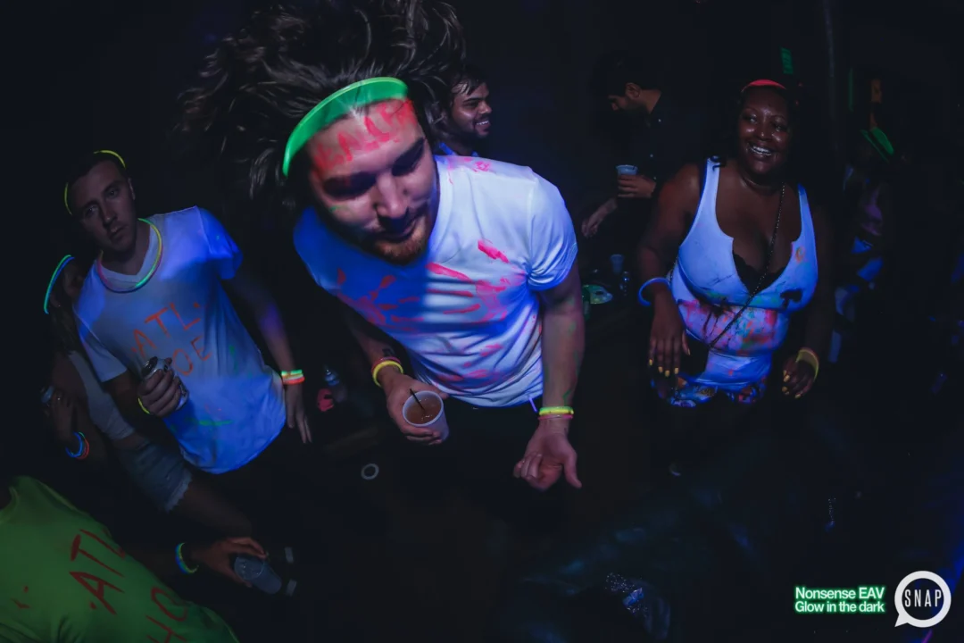 Nonsense EAV: Glow In The Dark! Atlanta's most ridiculous Indie/Alternative Dance Party! 3rd Friday of Every Month at The Basement in East Atlanta Village.