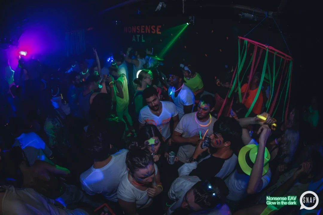 Nonsense EAV: Glow In The Dark! Atlanta's most ridiculous Indie/Alternative Dance Party! 3rd Friday of Every Month at The Basement in East Atlanta Village.
