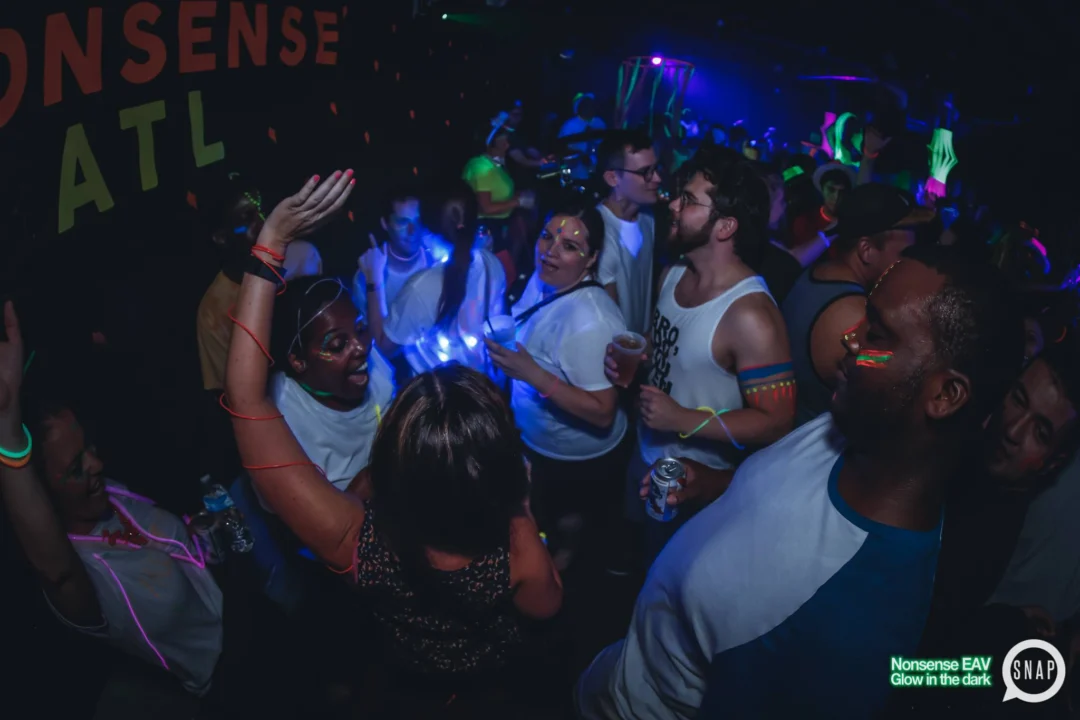 Nonsense EAV: Glow In The Dark! Atlanta's most ridiculous Indie/Alternative Dance Party! 3rd Friday of Every Month at The Basement in East Atlanta Village.