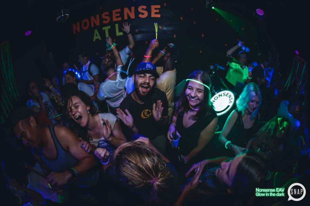 Nonsense EAV: Glow In The Dark! Atlanta's most ridiculous Indie/Alternative Dance Party! 3rd Friday of Every Month at The Basement in East Atlanta Village.