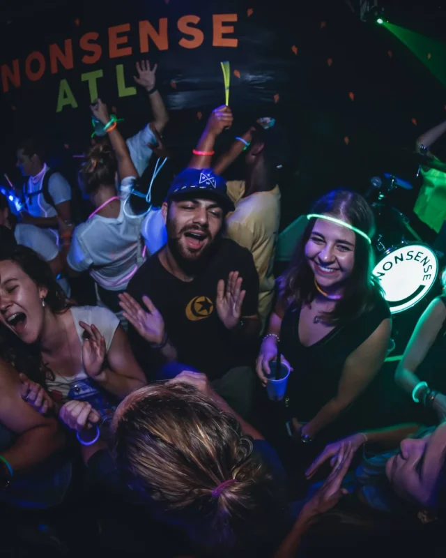 Nonsense EAV: Glow In The Dark! Atlanta's most ridiculous Indie/Alternative Dance Party! 3rd Friday of Every Month at The Basement in East Atlanta Village.