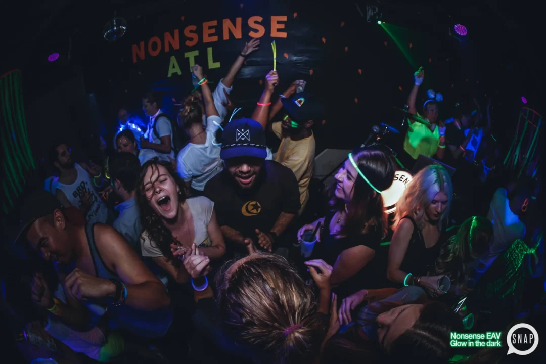 Nonsense EAV: Glow In The Dark! Atlanta's most ridiculous Indie/Alternative Dance Party! 3rd Friday of Every Month at The Basement in East Atlanta Village.