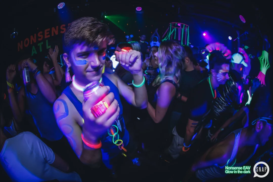 Nonsense EAV: Glow In The Dark! Atlanta's most ridiculous Indie/Alternative Dance Party! 3rd Friday of Every Month at The Basement in East Atlanta Village.
