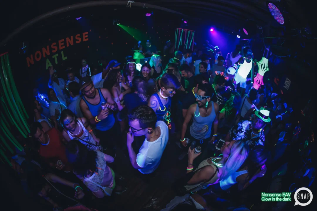 Nonsense EAV: Glow In The Dark! Atlanta's most ridiculous Indie/Alternative Dance Party! 3rd Friday of Every Month at The Basement in East Atlanta Village.