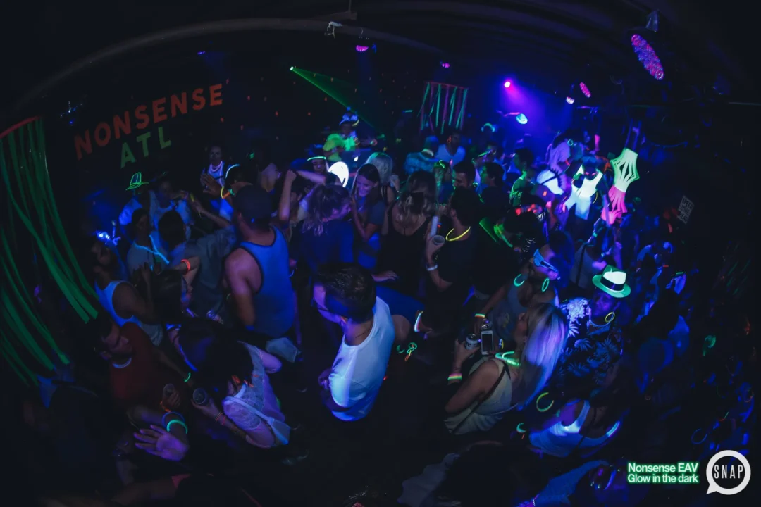 Nonsense EAV: Glow In The Dark! Atlanta's most ridiculous Indie/Alternative Dance Party! 3rd Friday of Every Month at The Basement in East Atlanta Village.