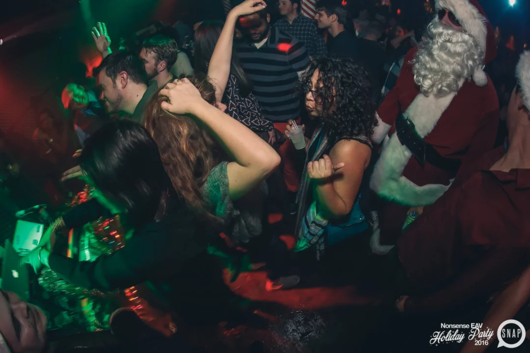 Nonsense EAV 2016 Holiday Party! Kimber! Fuller! Santa! The Basement was festive AF! Tag your friends! Photography by Oh Snap Kid