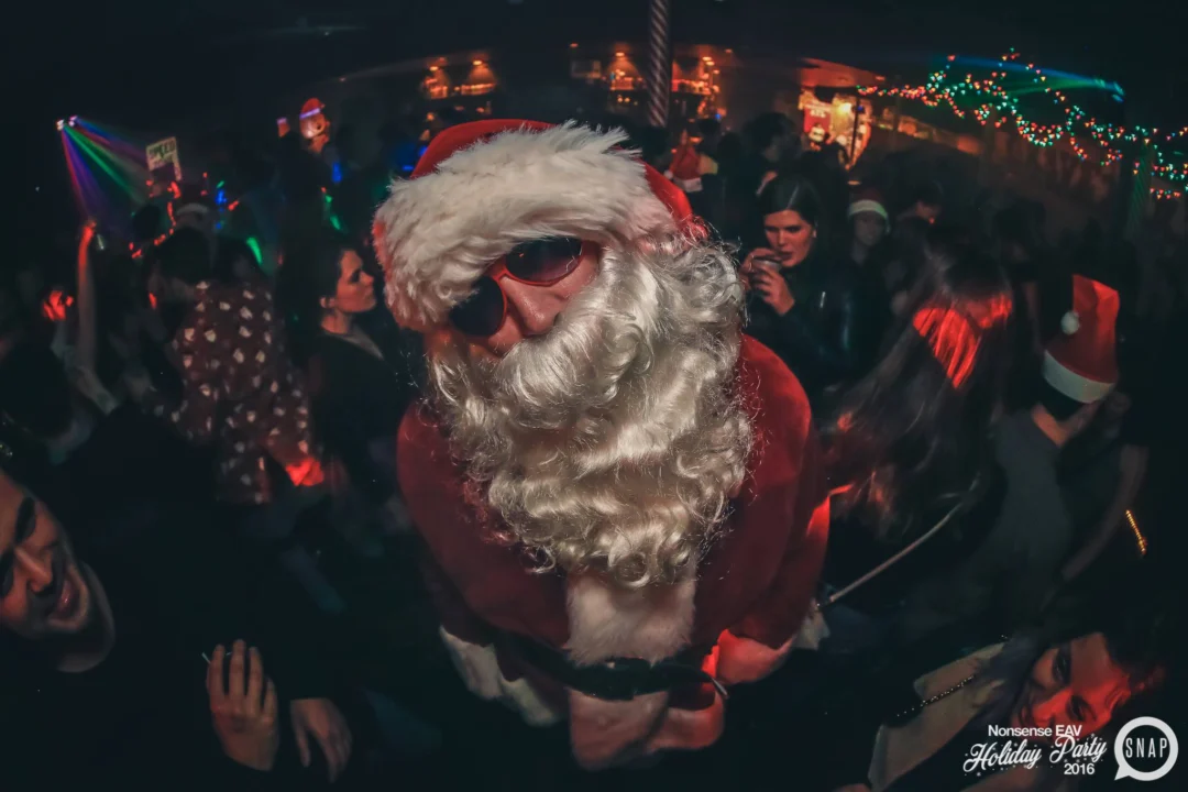 Nonsense EAV 2016 Holiday Party! Kimber! Fuller! Santa! The Basement was festive AF! Tag your friends! Photography by Oh Snap Kid