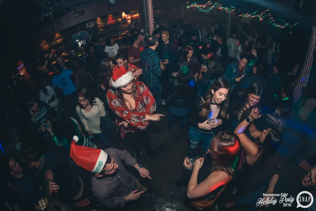 Nonsense EAV 2016 Holiday Party! Kimber! Fuller! Santa! The Basement was festive AF! Tag your friends! Photography by Oh Snap Kid