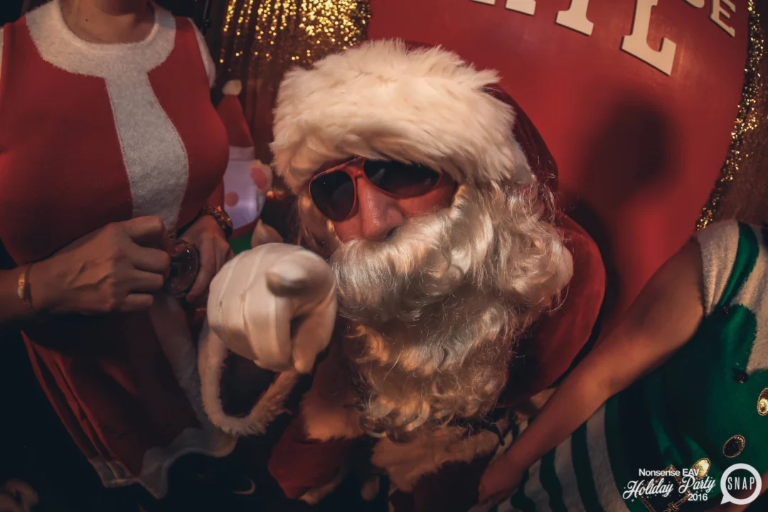 Nonsense EAV 2016 Holiday Party! Kimber! Fuller! Santa! The Basement was festive AF! Tag your friends! Photography by Oh Snap Kid
