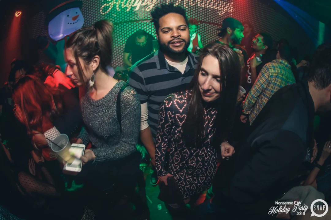 Nonsense EAV 2016 Holiday Party! Kimber! Fuller! Santa! The Basement was festive AF! Tag your friends! Photography by Oh Snap Kid