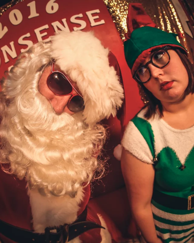 Nonsense EAV 2016 Holiday Party! Kimber! Fuller! Santa! The Basement was festive AF! Tag your friends! Photography by Oh Snap Kid