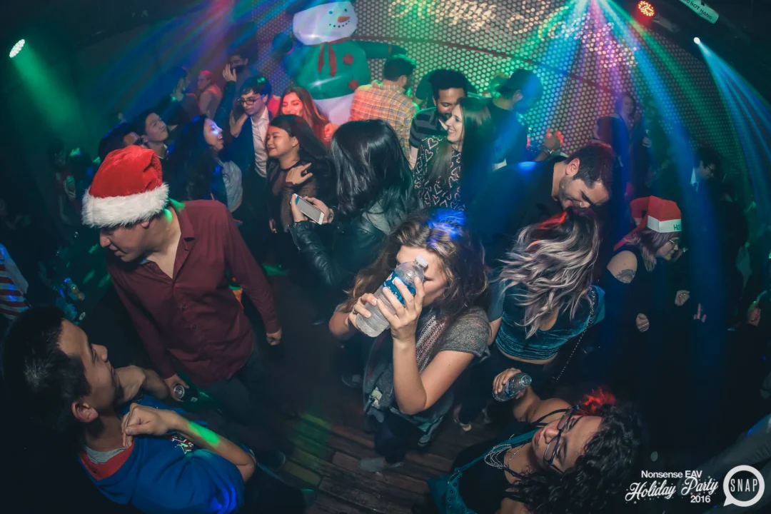 Nonsense EAV 2016 Holiday Party! Kimber! Fuller! Santa! The Basement was festive AF! Tag your friends! Photography by Oh Snap Kid