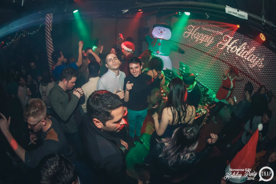 Nonsense EAV 2016 Holiday Party! Kimber! Fuller! Santa! The Basement was festive AF! Tag your friends! Photography by Oh Snap Kid