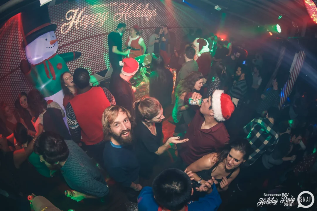Nonsense EAV 2016 Holiday Party! Kimber! Fuller! Santa! The Basement was festive AF! Tag your friends! Photography by Oh Snap Kid