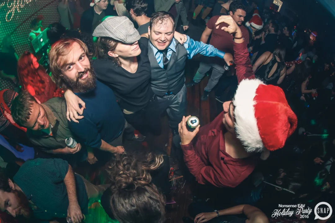 Nonsense EAV 2016 Holiday Party! Kimber! Fuller! Santa! The Basement was festive AF! Tag your friends! Photography by Oh Snap Kid