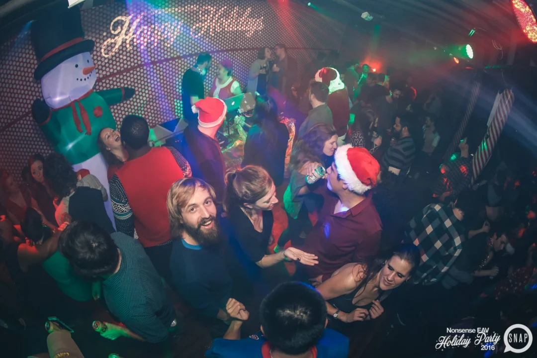 Nonsense EAV 2016 Holiday Party! Kimber! Fuller! Santa! The Basement was festive AF! Tag your friends! Photography by Oh Snap Kid