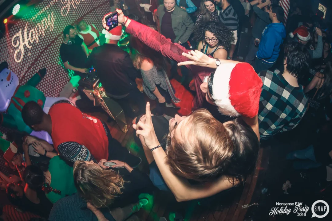 Nonsense EAV 2016 Holiday Party! Kimber! Fuller! Santa! The Basement was festive AF! Tag your friends! Photography by Oh Snap Kid