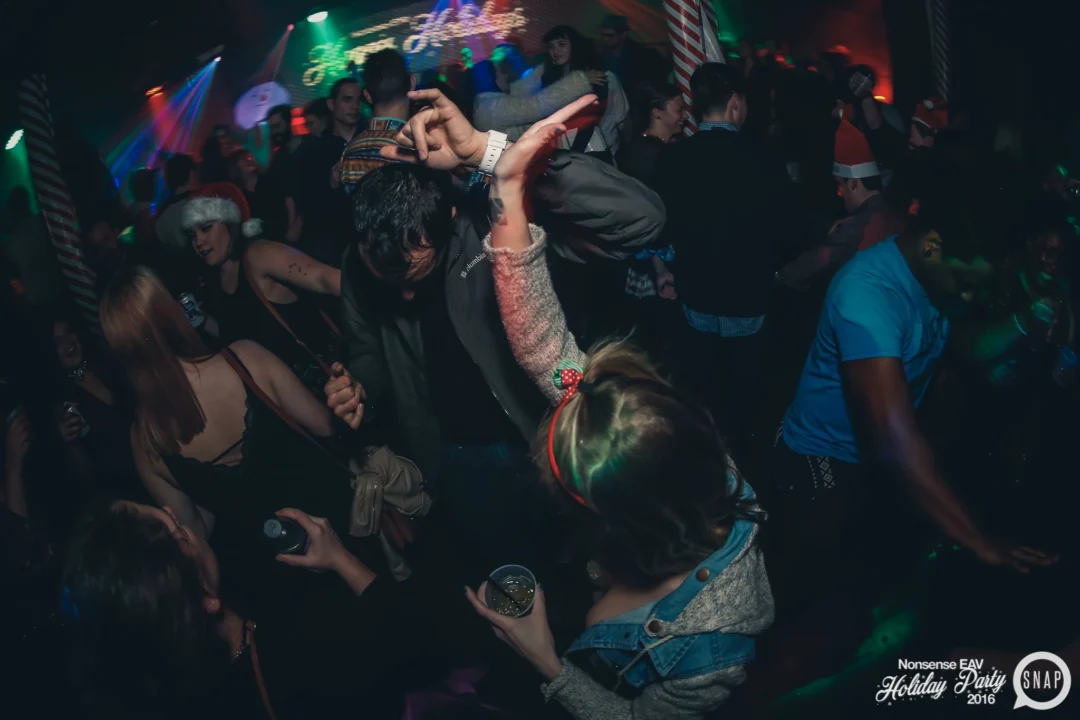Nonsense EAV 2016 Holiday Party! Kimber! Fuller! Santa! The Basement was festive AF! Tag your friends! Photography by Oh Snap Kid