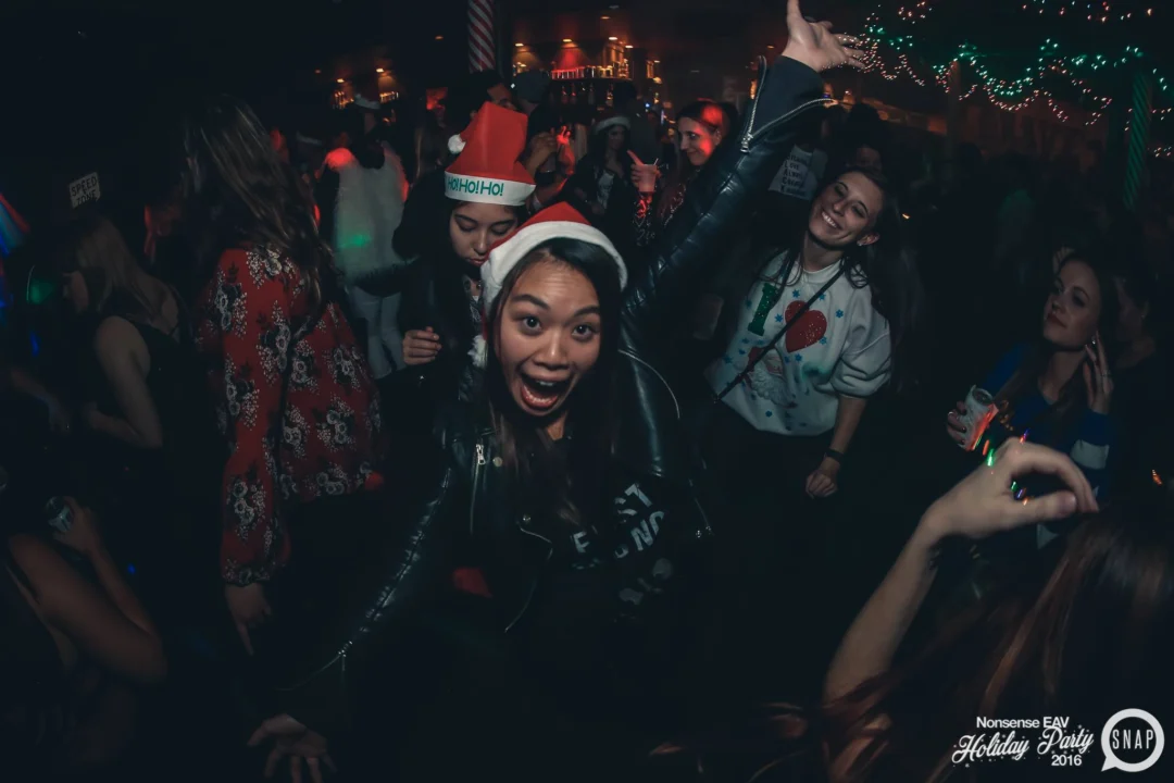 Nonsense EAV 2016 Holiday Party! Kimber! Fuller! Santa! The Basement was festive AF! Tag your friends! Photography by Oh Snap Kid