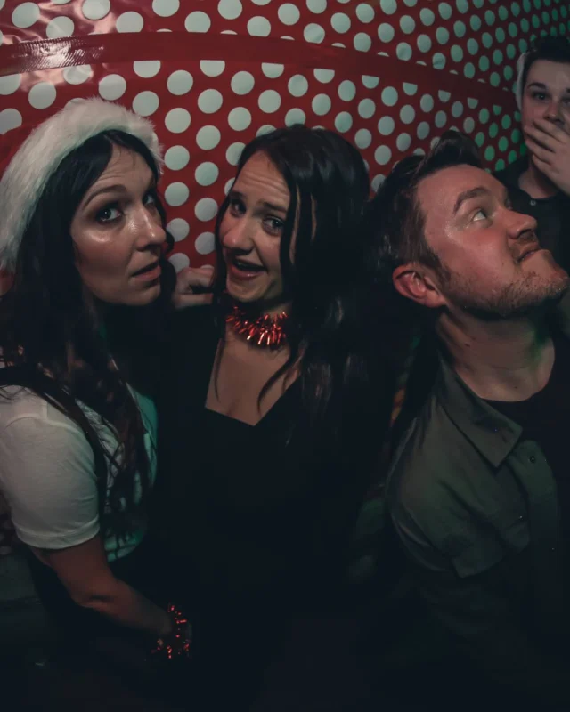 Nonsense EAV 2016 Holiday Party! Kimber! Fuller! Santa! The Basement was festive AF! Tag your friends! Photography by Oh Snap Kid