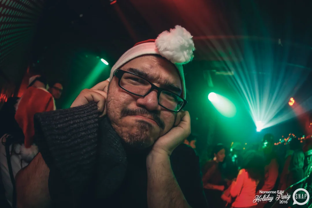 Nonsense EAV 2016 Holiday Party! Kimber! Fuller! Santa! The Basement was festive AF! Tag your friends! Photography by Oh Snap Kid