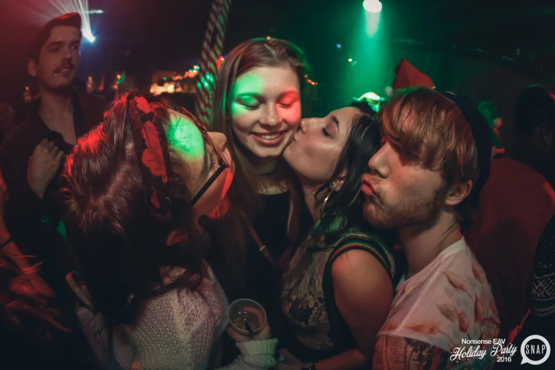 Nonsense EAV 2016 Holiday Party! Kimber! Fuller! Santa! The Basement was festive AF! Tag your friends! Photography by Oh Snap Kid