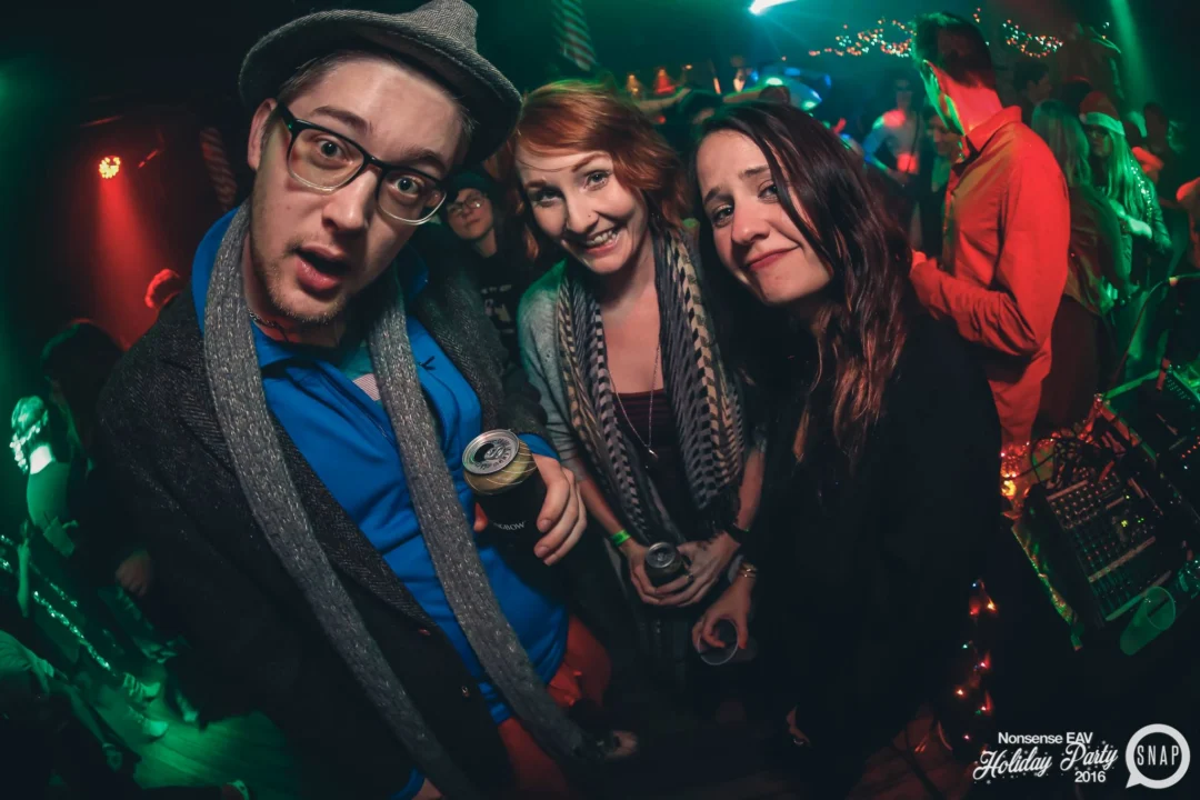 Nonsense EAV 2016 Holiday Party! Kimber! Fuller! Santa! The Basement was festive AF! Tag your friends! Photography by Oh Snap Kid