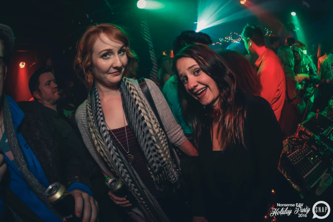 Nonsense EAV 2016 Holiday Party! Kimber! Fuller! Santa! The Basement was festive AF! Tag your friends! Photography by Oh Snap Kid