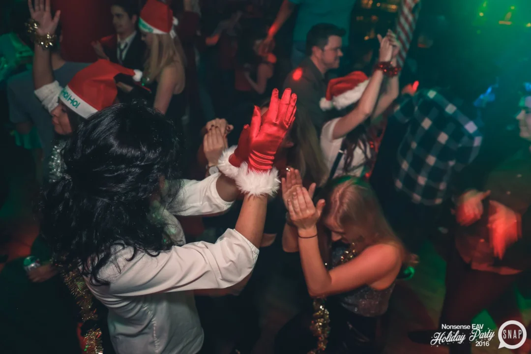 Nonsense EAV 2016 Holiday Party! Kimber! Fuller! Santa! The Basement was festive AF! Tag your friends! Photography by Oh Snap Kid