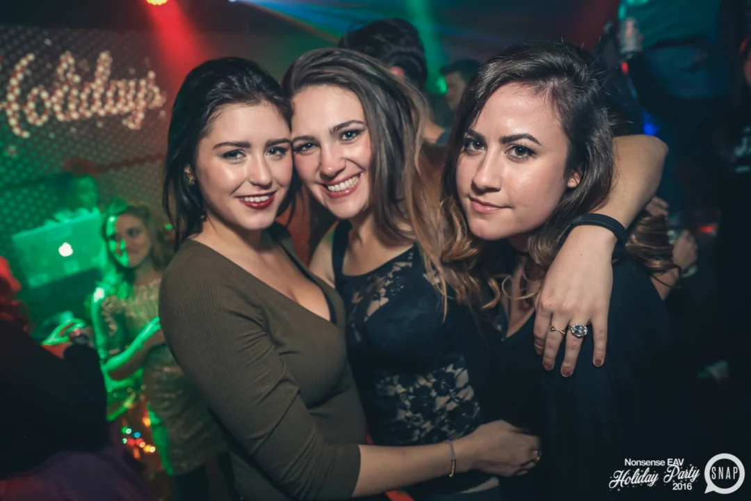 Nonsense EAV 2016 Holiday Party! Kimber! Fuller! Santa! The Basement was festive AF! Tag your friends! Photography by Oh Snap Kid
