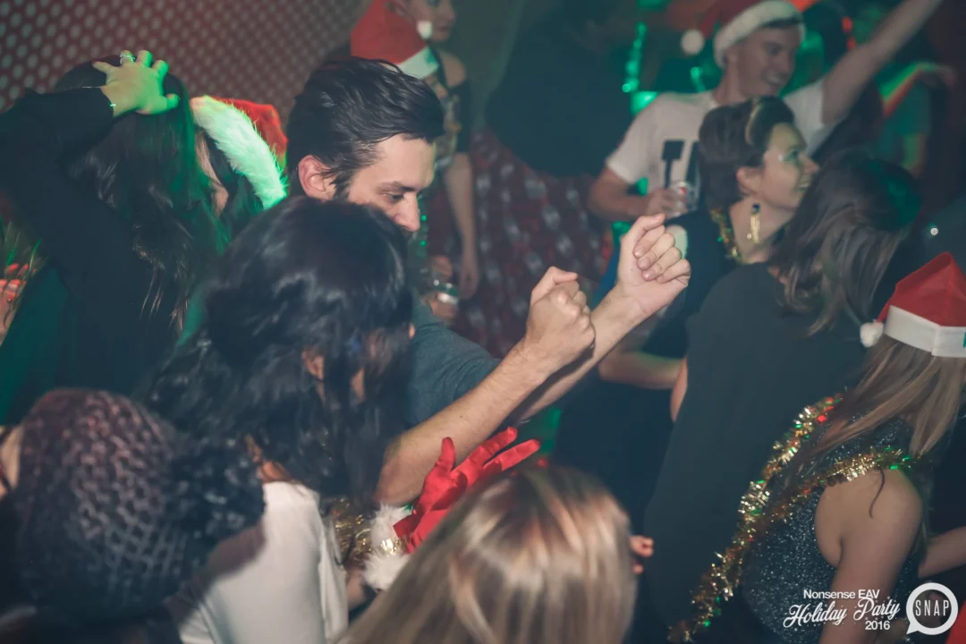 Nonsense EAV 2016 Holiday Party! Kimber! Fuller! Santa! The Basement was festive AF! Tag your friends! Photography by Oh Snap Kid